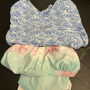 Cupshe Blue and Pastel One Piece Swimsuit